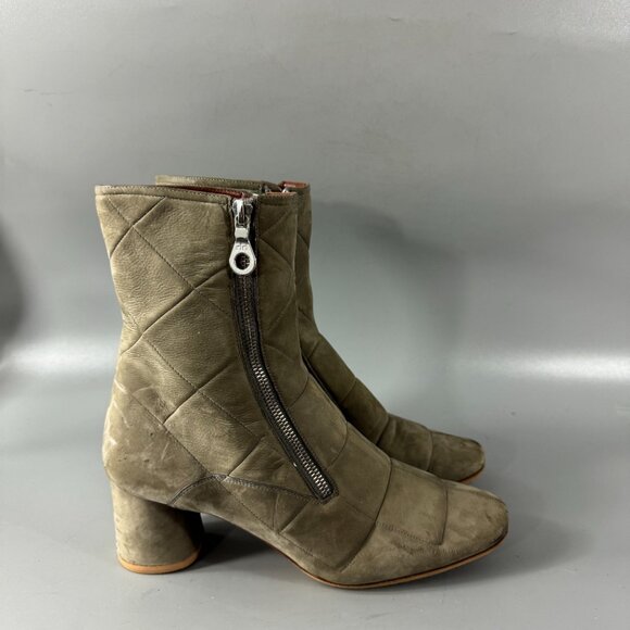 Marc Jacobs Suede Ankle Moto Boots, Size 38.5 - Picture 2 of 14